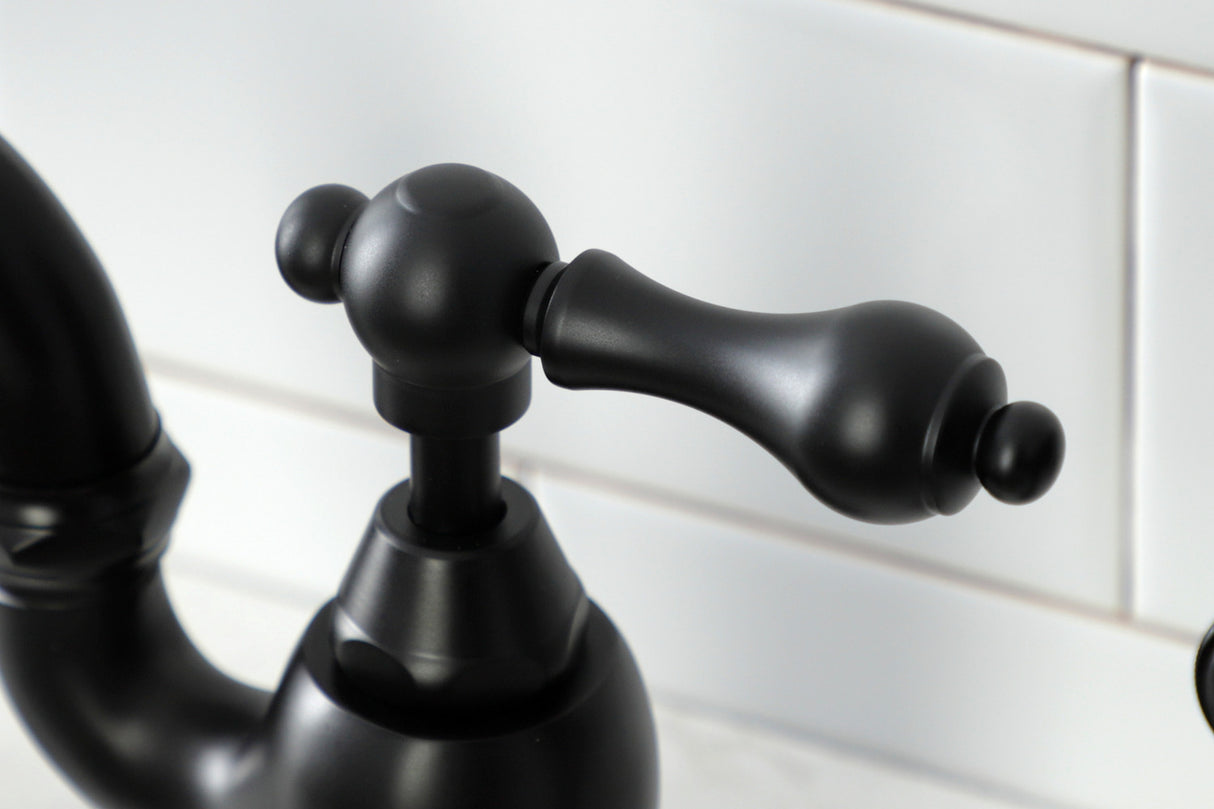 Kingston Brass KS7750ALBS Kitchen Faucet, Matte Black
