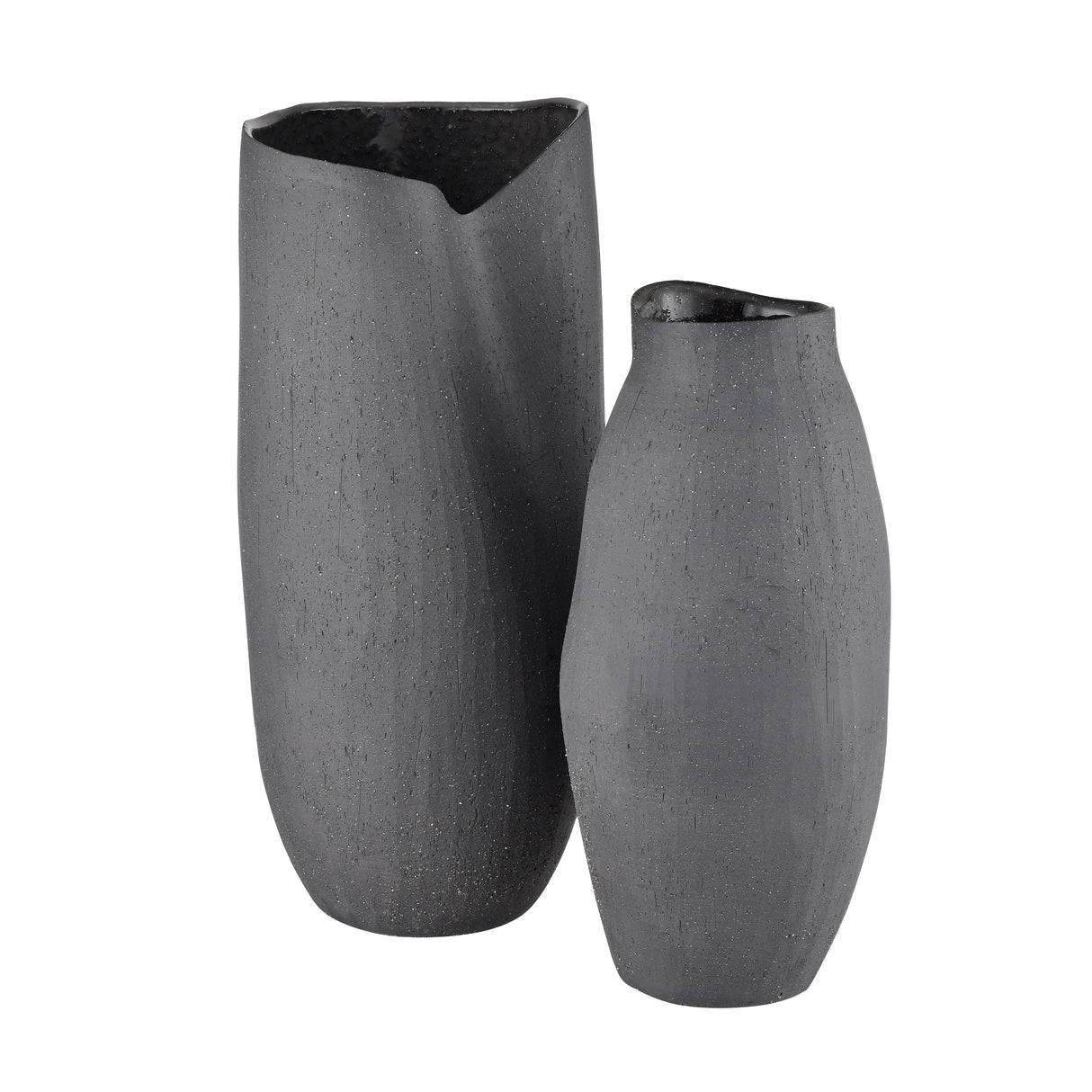 Elk H0017-9752 Ferraro Vase - Folded Black