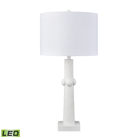 Elk H0019-11081-LED Calvin 32.5'' High 1-Light Table Lamp - Plaster White - Includes LED Bulb