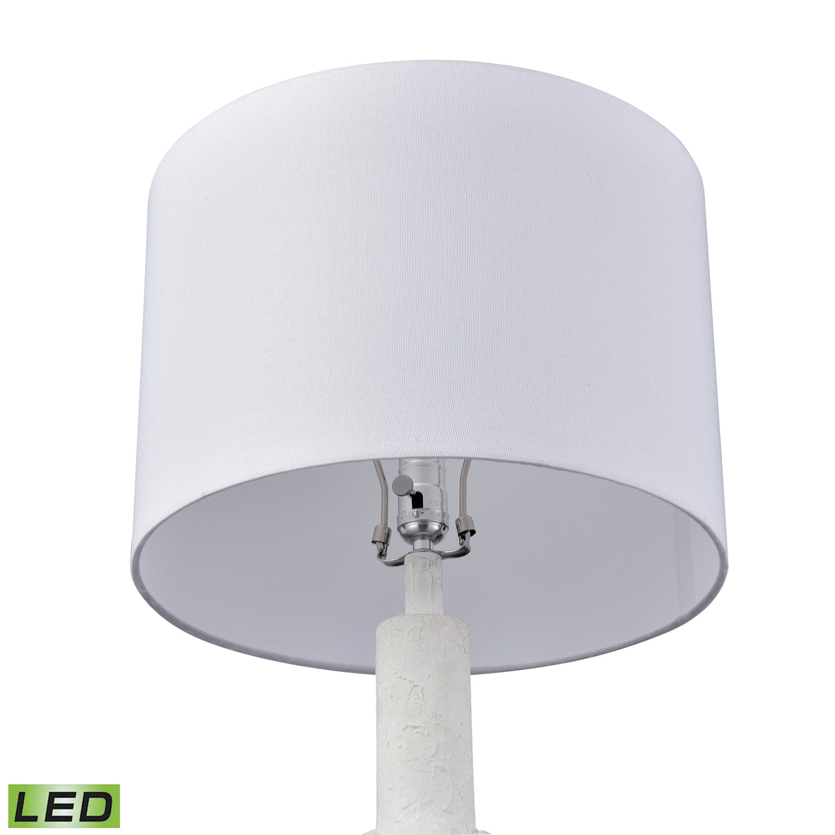 Elk H0019-11081-LED Calvin 32.5'' High 1-Light Table Lamp - Plaster White - Includes LED Bulb
