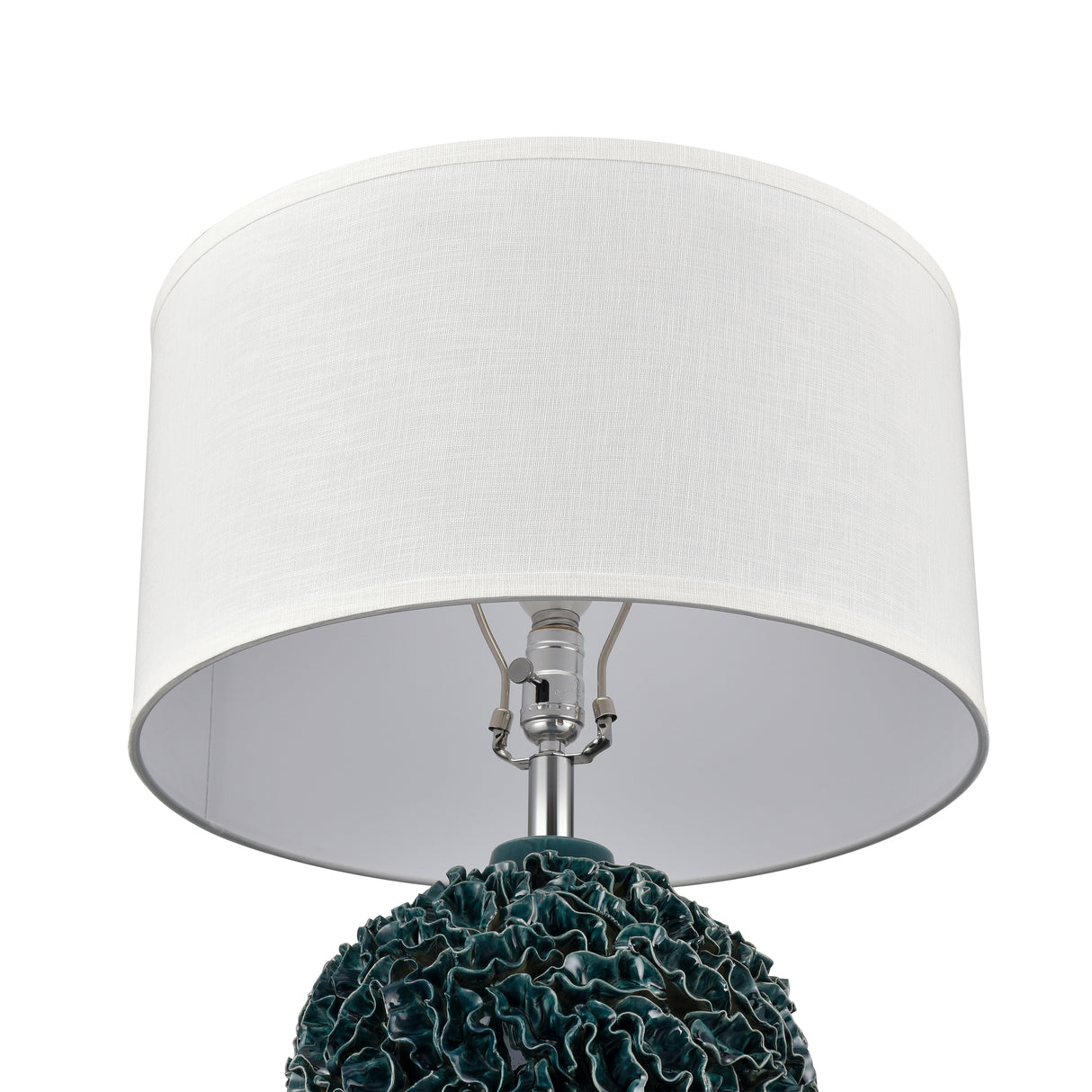Elk H0019-11090-LED Larkin 27.5'' High 1-Light Table Lamp - Green Glaze - Includes LED Bulb