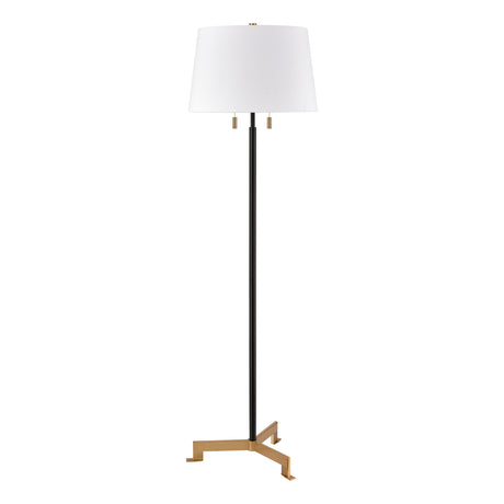 Elk H0019-11114-LED Hodges 62'' High 2-Light Floor Lamp - Matte Black - Includes LED Bulb