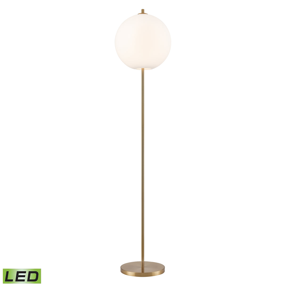 Elk H0019-11538-LED Orbital 69'' High 1-Light Floor Lamp - Aged Brass - Includes LED Bulb