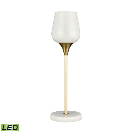 Elk H0019-9510-LED Finch Lane 20'' High 1-Light Table Lamp - Satin Gold - Includes LED Bulb
