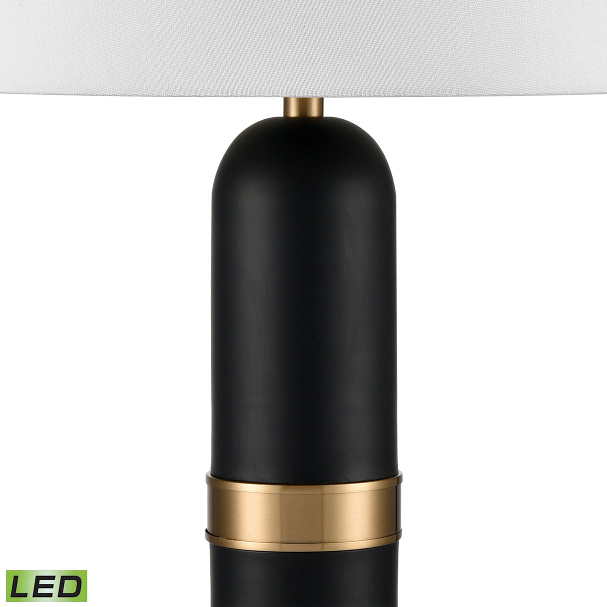 Elk H0019-9576-LED Pill 34'' High 1-Light Table Lamp - Matte Black - Includes LED Bulb