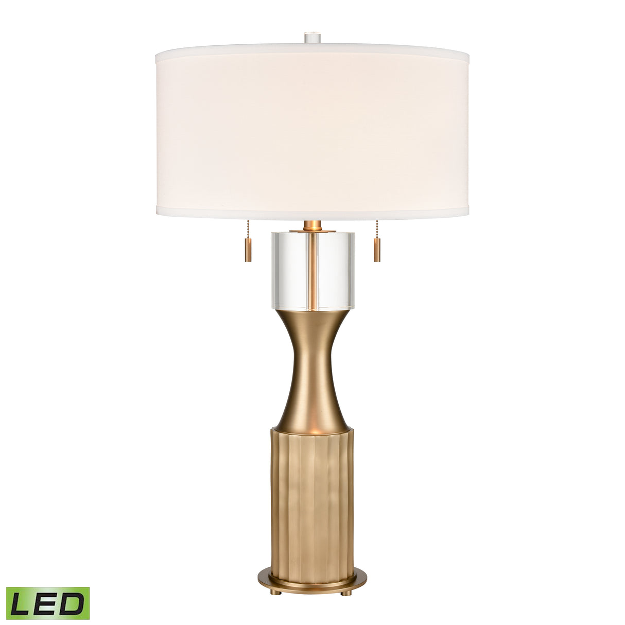 Elk H0019-9600-LED Maidenvale 33'' High 2-Light Table Lamp - Brass - Includes LED Bulbs