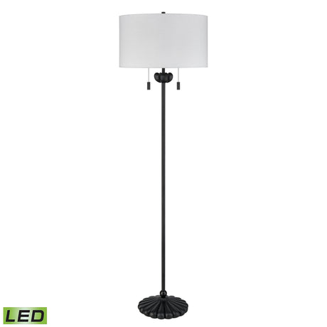 Elk H0019-9609-LED Liliaceae 63'' High 2-Light Floor Lamp - Black - Includes LED Bulbs