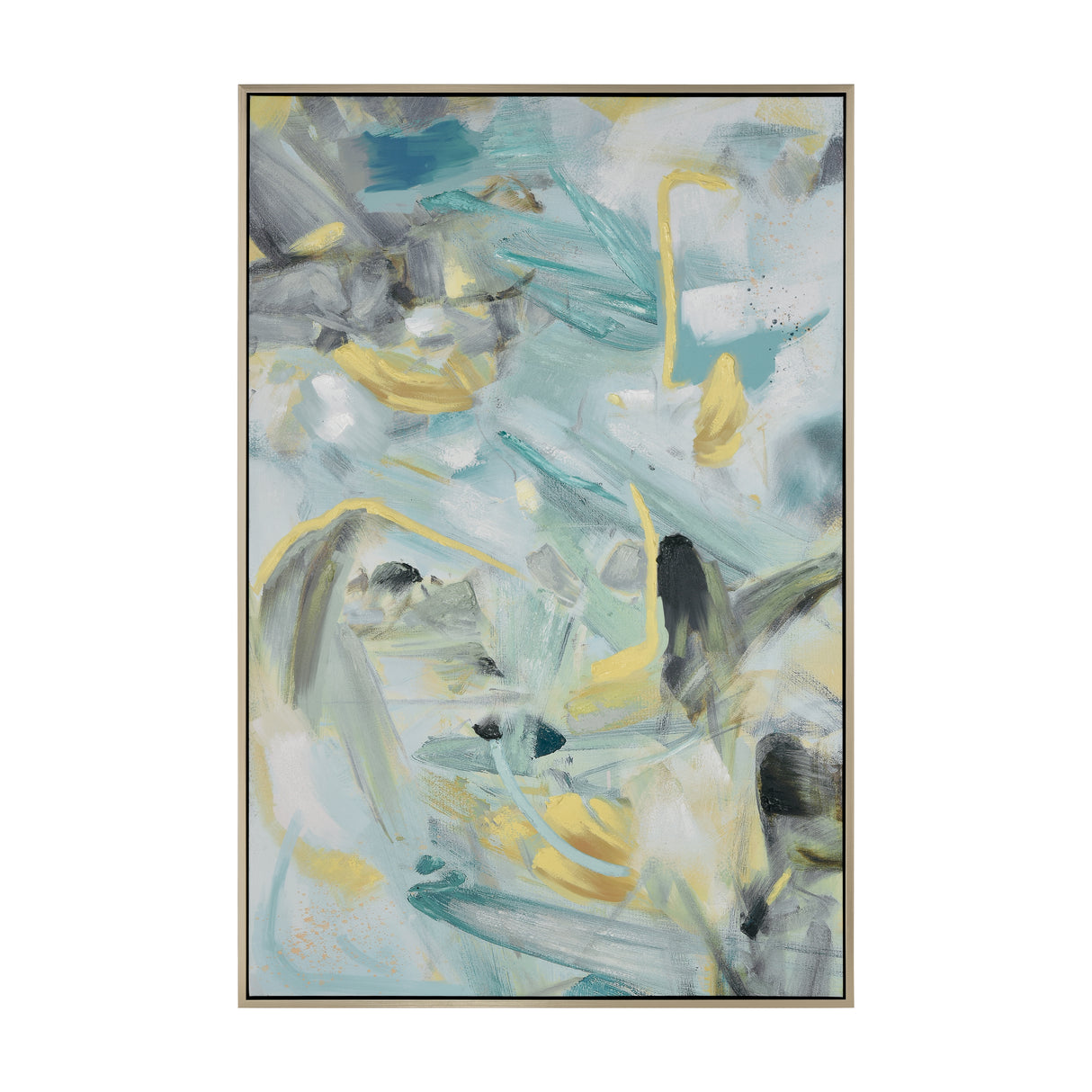 Elk H0026-10457 Trumpet Floral Abstract Framed Wall Art
