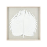 Elk H0036-11942 Fan Palm Dimensional Wall Art - White