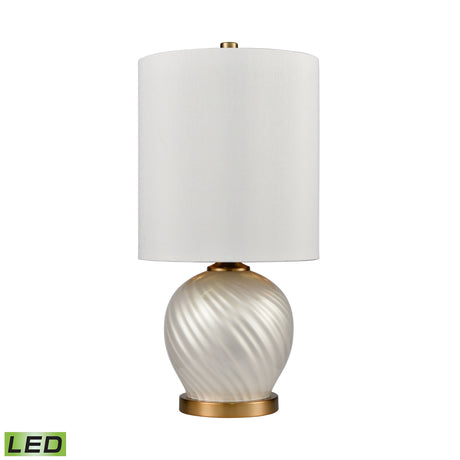 Elk H019-7237-LED Koray 21'' High 1-Light Table Lamp - Pearl - Includes LED Bulb