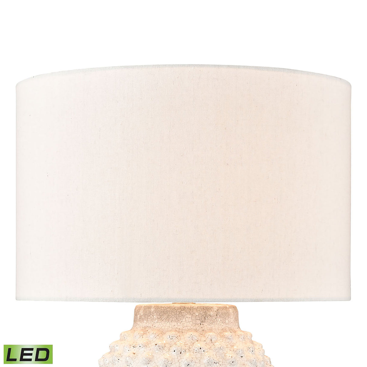 Elk H019-7256-LED Keem Bay 24'' High 1-Light Table Lamp - White - Includes LED Bulb