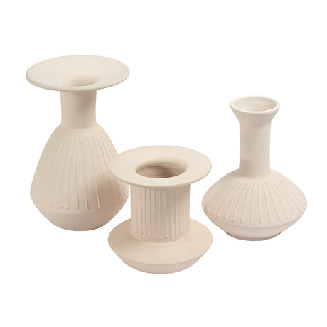 Elk H0517-10726 Doric Vase - Medium White