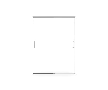 MAAX 138521-900-084-000 Incognito 74 51-54 x 74 in. 8mm Bypass Shower Door for Alcove Installation with Clear glass in Chrome