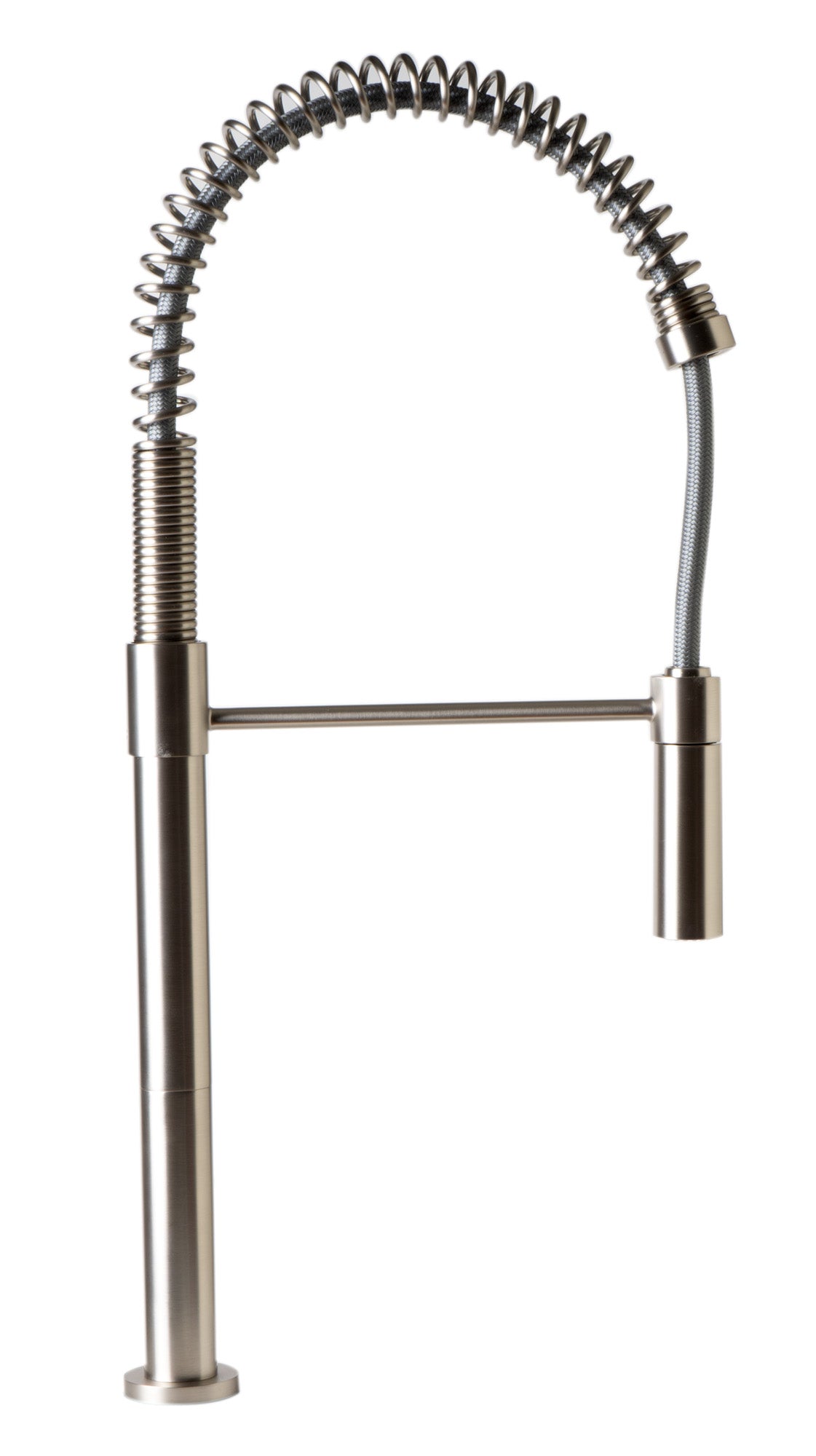 Brushed Nickel Commercial Spring Kitchen Faucet
