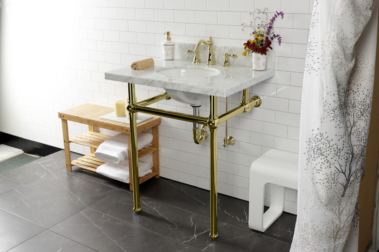 Fauceture FSC1972ACL American Classic Widespread Bathroom Faucet, Polished Brass