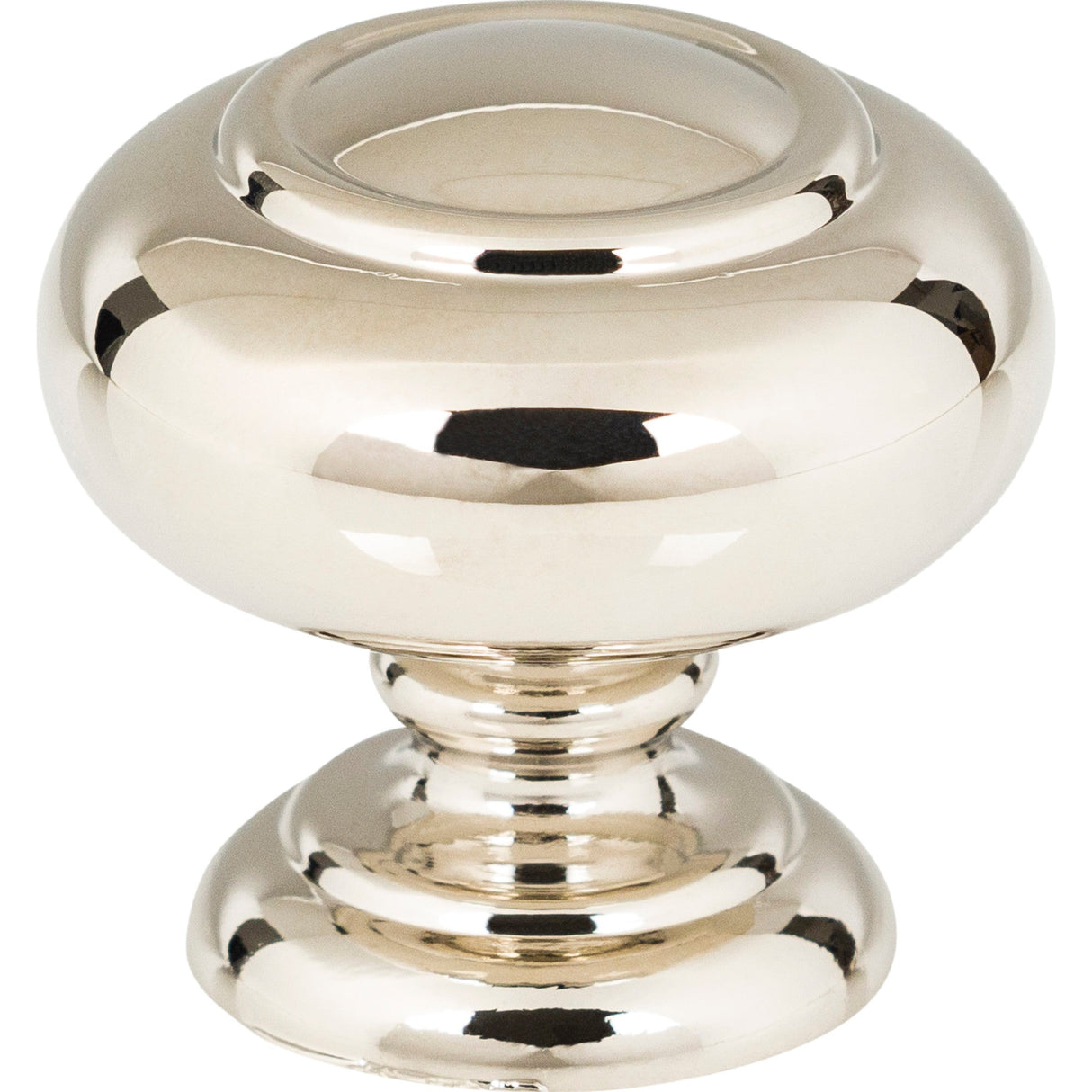 Atlas Homewares Victoria Knob 1 1/4 Inch Polished Nickel