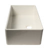 ALFI brand AB536-W White 36" Smooth Apron Single Bowl Fireclay Farm Sink