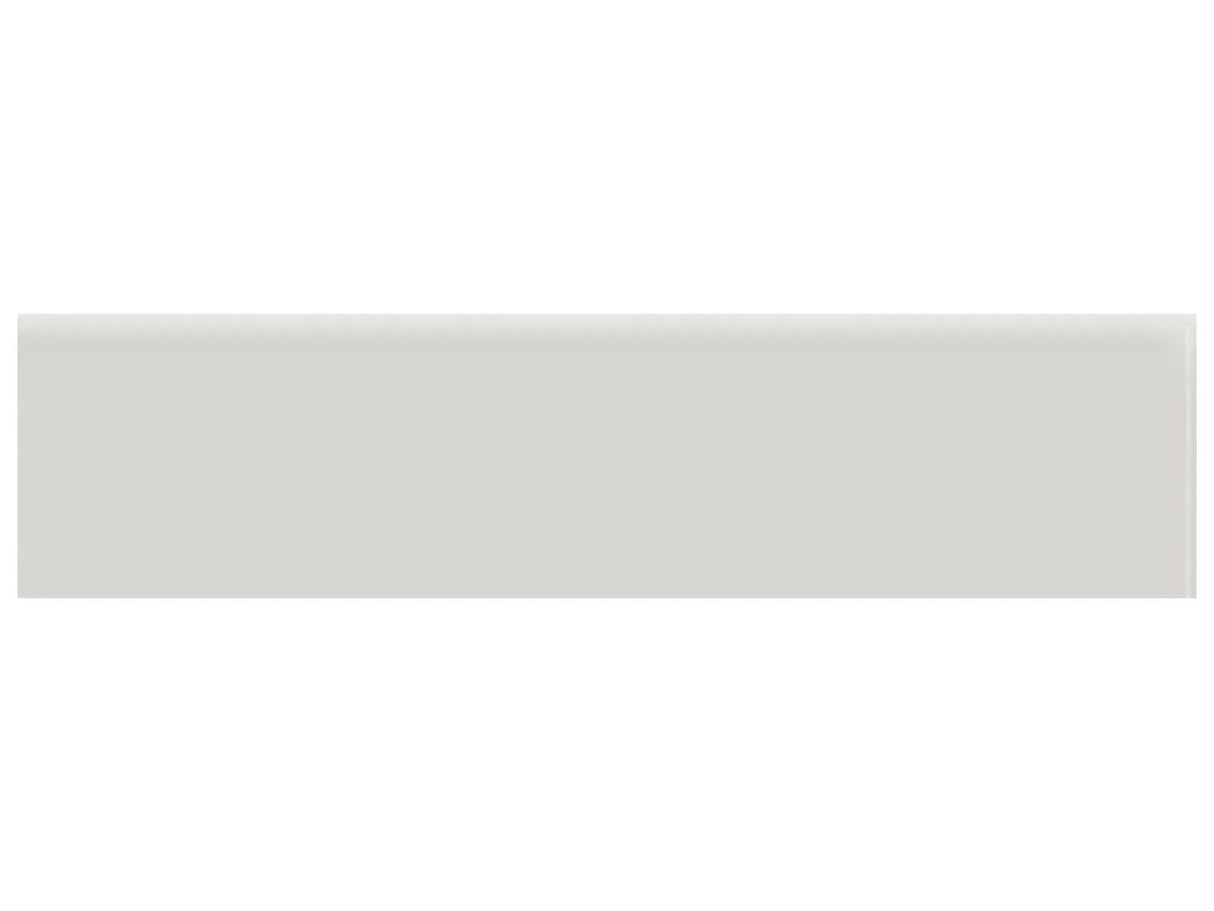 Anatolia Tile 2 X 8 Soho Halo Grey Matte Glazed Ceramic Bullnose 4002-0133-0 Halo Grey 2x8 Bullnose Matte - premium natural stone mosaic tile from Anatolia Tile, available at PoshHaus showroom in Keene, NH