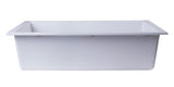 ALFI brand AB3020UM-W White 30" Undermount Single Bowl Granite Composite Kitchen Sink