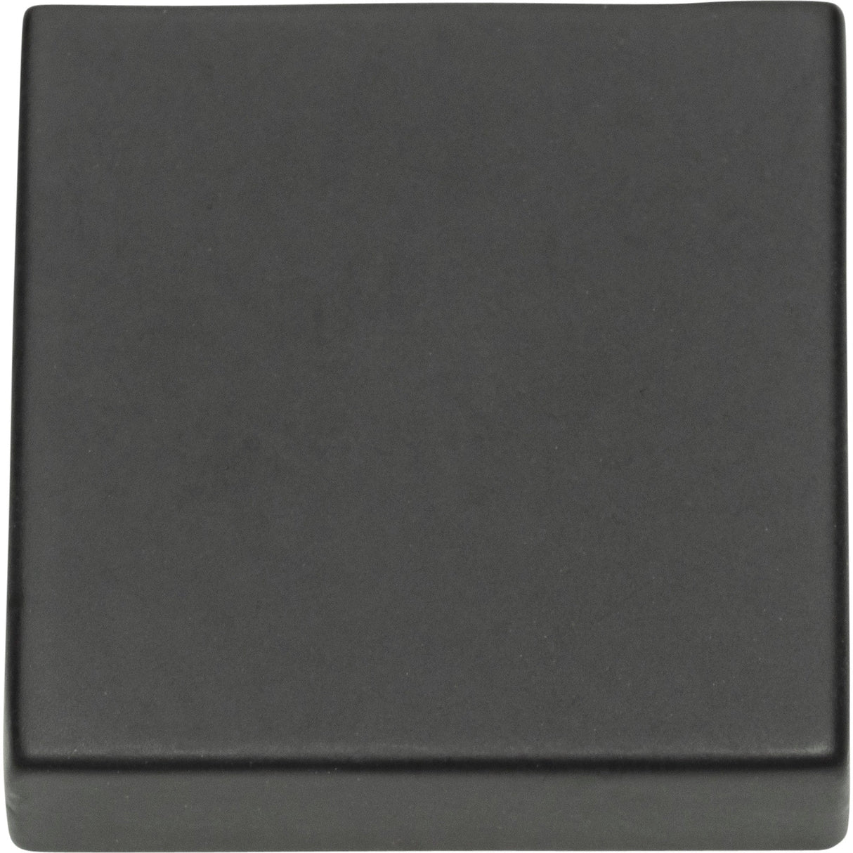 Atlas Homewares Thin Square Knob 1 1/4 Inch Matte Black