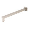 Brushed Nickel 16" Square Wall Shower Arm
