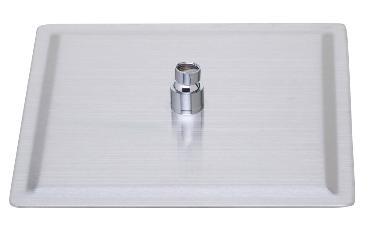 ALFI brand RAIN12S-BSS Solid Brushed Stainless Steel 12" Square Ultra Thin Rain Shower Head