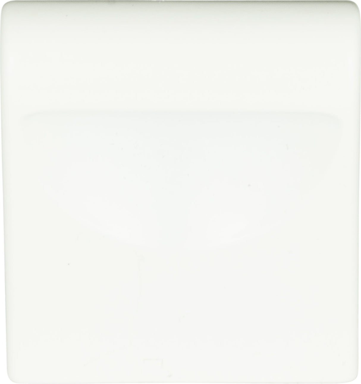 Atlas Homewares Round Rail Knob 1 1/8 Inch High White Gloss