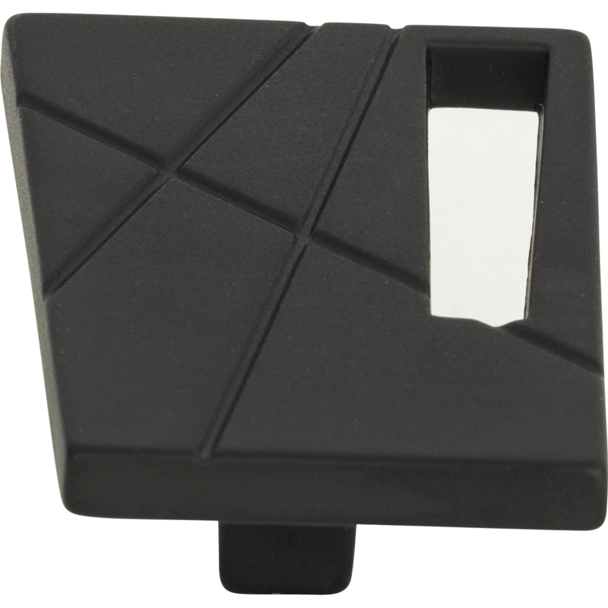 Atlas Homewares Modernist Left Knob 1 3/4 Inch Matte Black