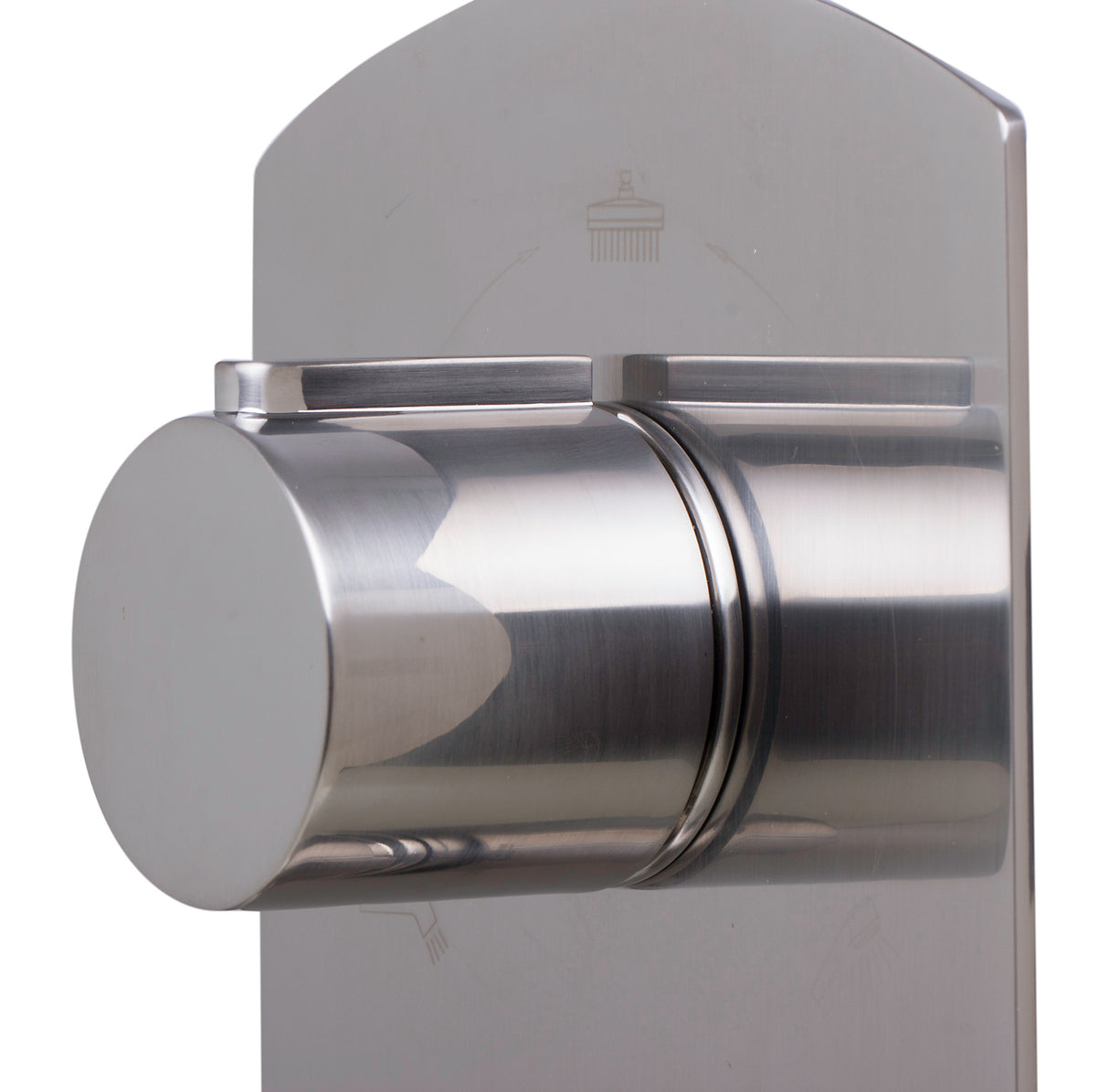 ALFI brand AB4001-BN Brushed Nickel Concealed 3-Way Thermostatic Valve Shower Mixer Round Knobs