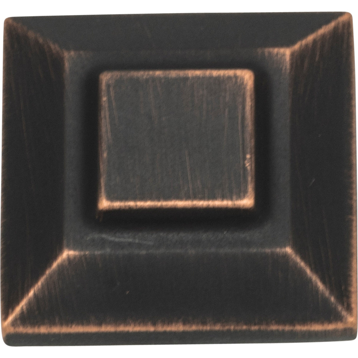 Atlas Homewares Trocadero Small Square Knob 1 Inch Venetian Bronze