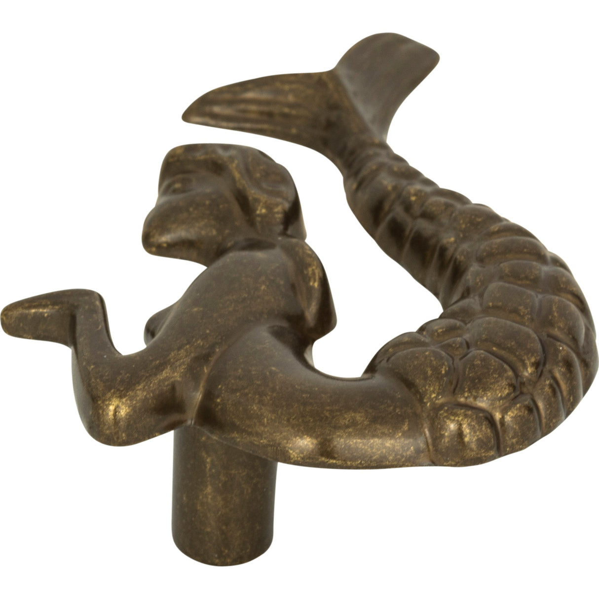 Atlas Homewares Mermaid Knob Right 2 1/2 Inch Burnished Bronze