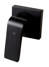 Black Matte Widespread Wall Mounted Modern Waterfall Bathroom Faucet
