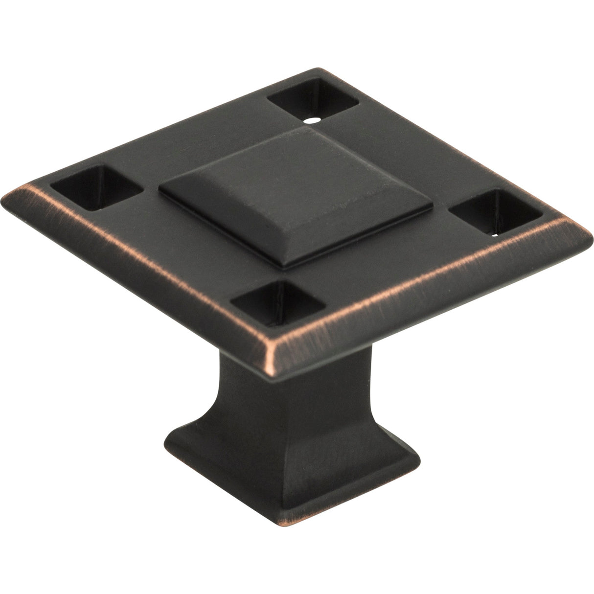 Atlas Homewares Modern Craftsman Square Knob 1 5/16 Inch Venetian Bronze