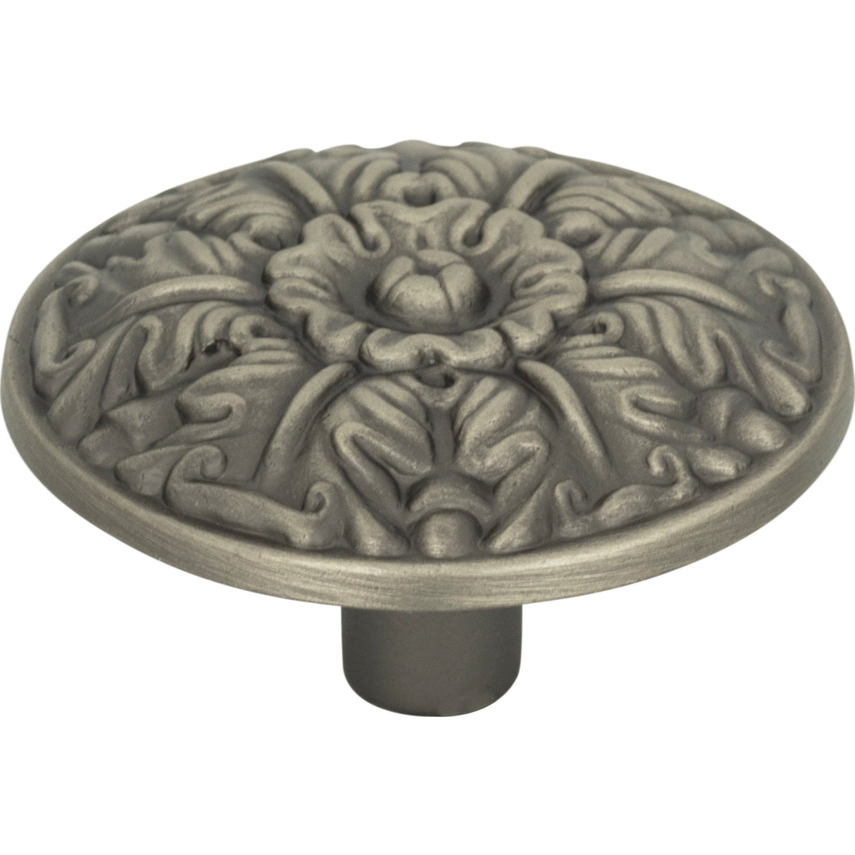Atlas Homewares Hammered Medallion Knob 1 1/2 Inch Pewter
