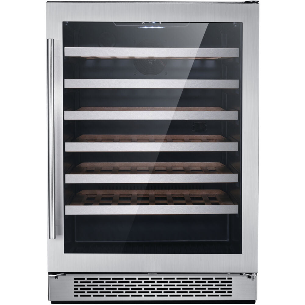 Hanover HWC60301-5SS The Vault 24" 54-Bottle Wine Cooler, Touch, Single Zone, Reversible