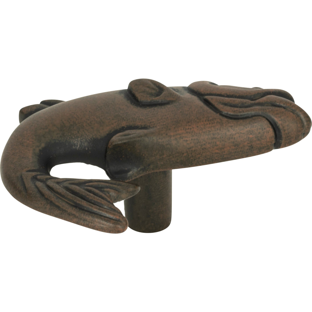 Atlas Homewares Fish Knob 2 1/4 Inch Rust