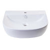 ALFI brand AB110  20" White D-Bowl Porcelain Wall Mounted Bath Sink