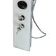 ALFI brand ABSP50W White Glass Shower Panel with 2 Body Sprays and Rain Shower Head