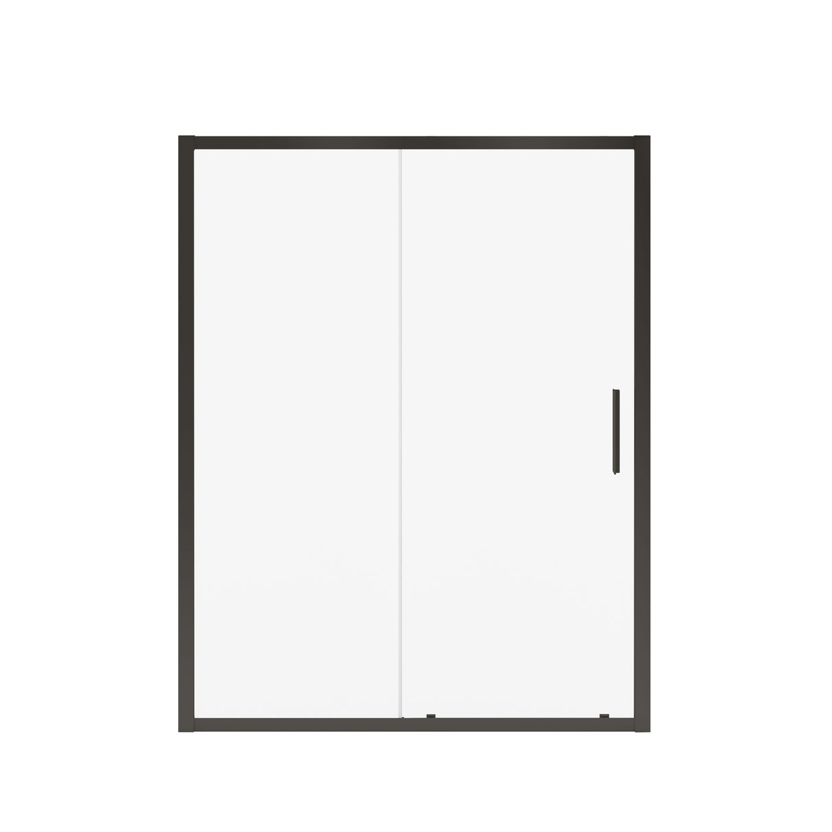 MAAX 135244-900-340-000 Connect 57-58 ½ x 72 in. 6mm Sliding Shower Door for Alcove Installation with Clear glass in Matte Black