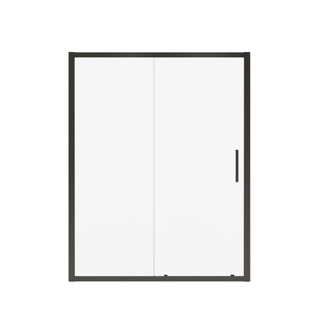 MAAX 135244-900-340-000 Connect 57-58 ½ x 72 in. 6mm Sliding Shower Door for Alcove Installation with Clear glass in Matte Black