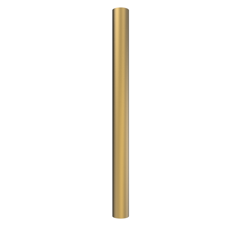 Amba Products i20RO.SB Modello i Round 20-Inch Hardwired Single Bar Towel Warmer - 4.125 x 19.625 x 1.625 in. - Satin Brass Finish