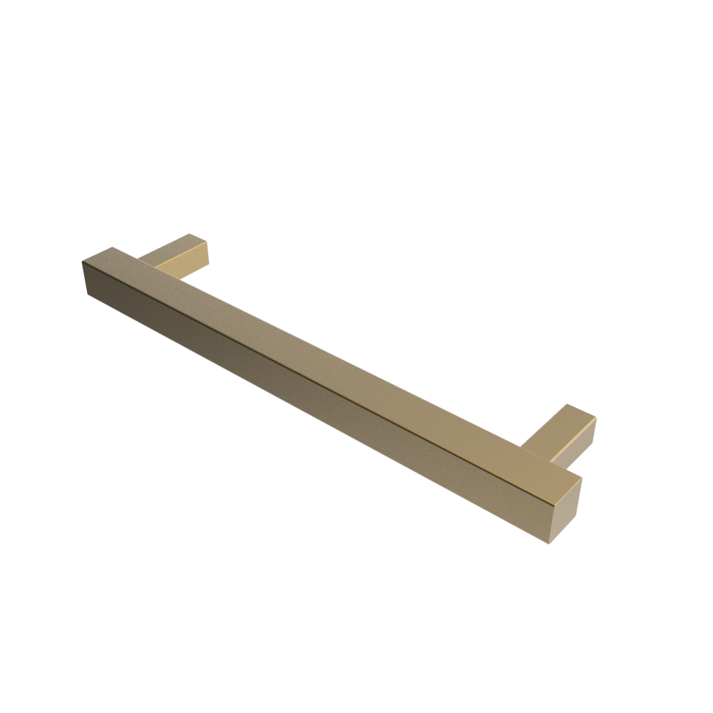 Amba Products i20SQ.SB Modello i Square 20-Inch Hardwired Single Bar Towel Warmer - 4.25 x 19.625 x 1.5 in. - Satin Brass Finish