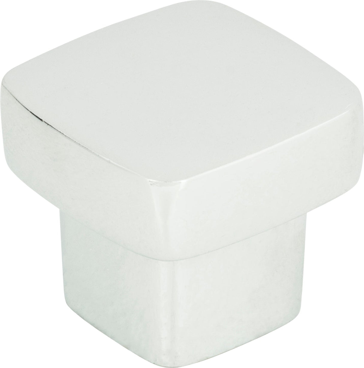 Atlas Homewares Chunky Square Knob Small 1 Inch Polished Chrome