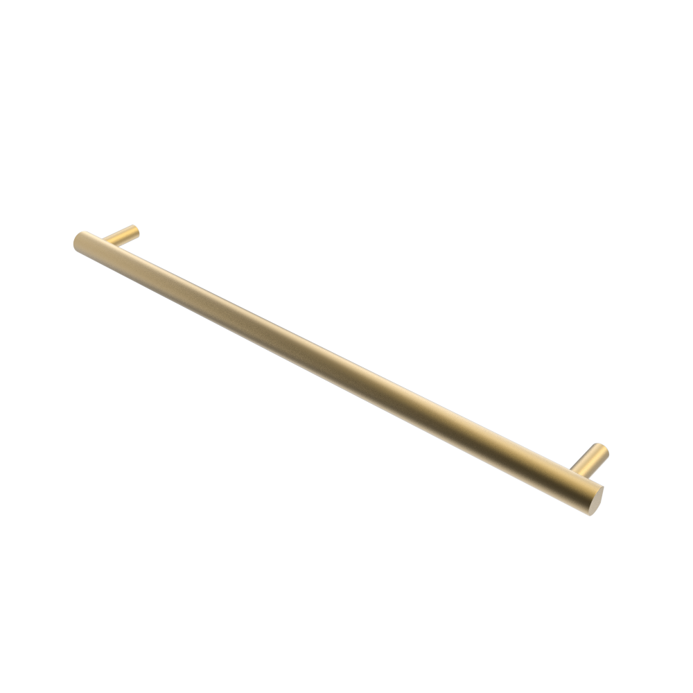 Amba Products i40RO.SB Modello i Round 40-Inch Hardwired Single Bar Towel Warmer - 4.125 x 39.375 x 1.625 in. - Satin Brass Finish