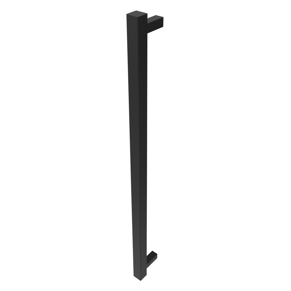 Amba Products i40SQ.MB Modello i Square 40-Inch Hardwired Single Bar Towel Warmer - 4.25 x 39.375 x 1.5 in. - Matte Black Finish