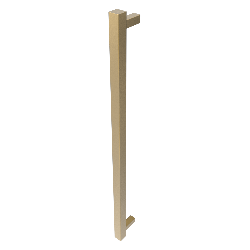 Amba Products i40SQ.SB Modello i Square 40-Inch Hardwired Single Bar Towel Warmer - 4.25 x 39.375 x 1.5 in. - Satin Brass Finish