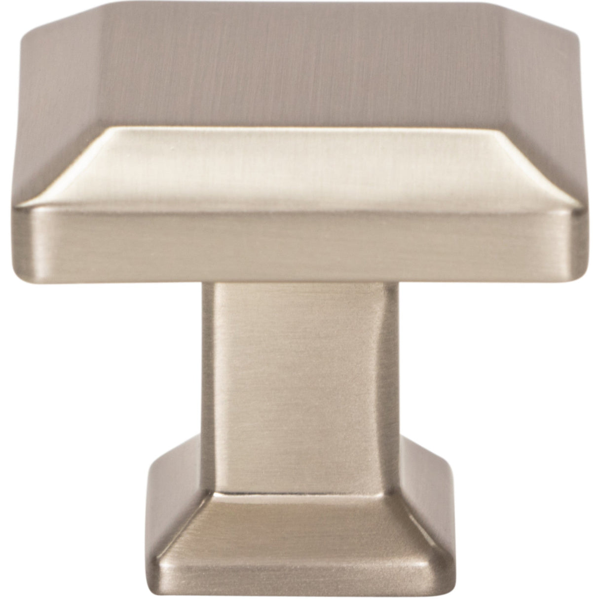 Atlas Homewares Sweetbriar Lane Square Knob 1 1/4 Inch Brushed Nickel