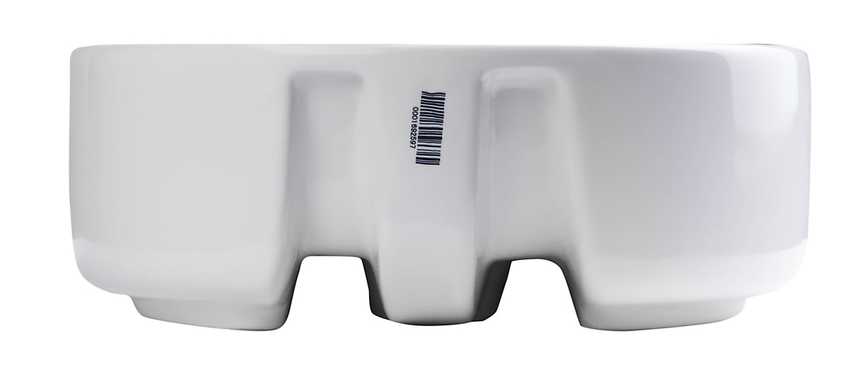 EAGO BA129 16" ROUND CERAMIC ABOVE MOUNT BATHROOM BASIN VESSEL SINK