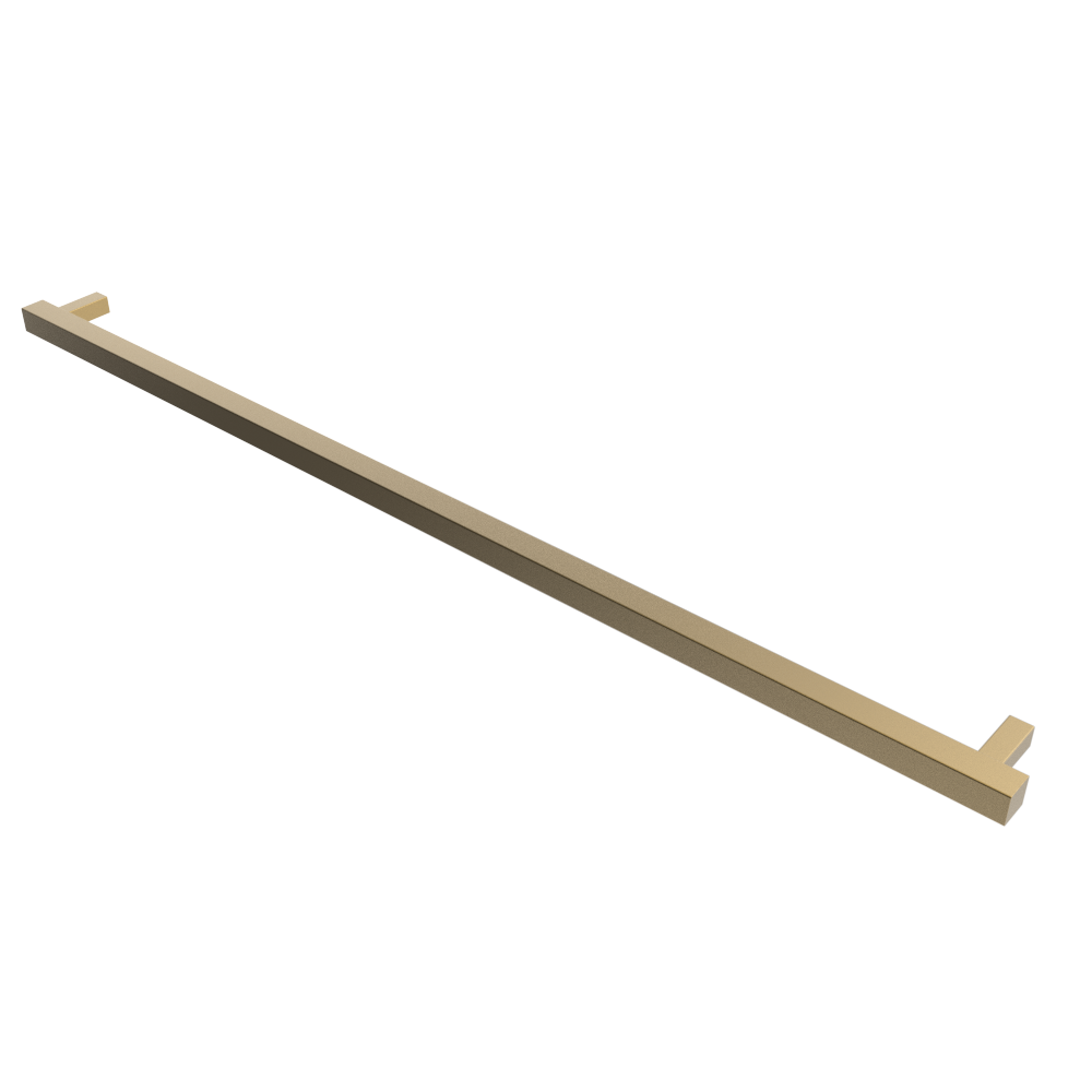 Amba Products i59SQ.SB Modello i Square 59-Inch Hardwired Single Bar Towel Warmer - 4.25 x 59 x 1.5 in. - Satin Brass Finish