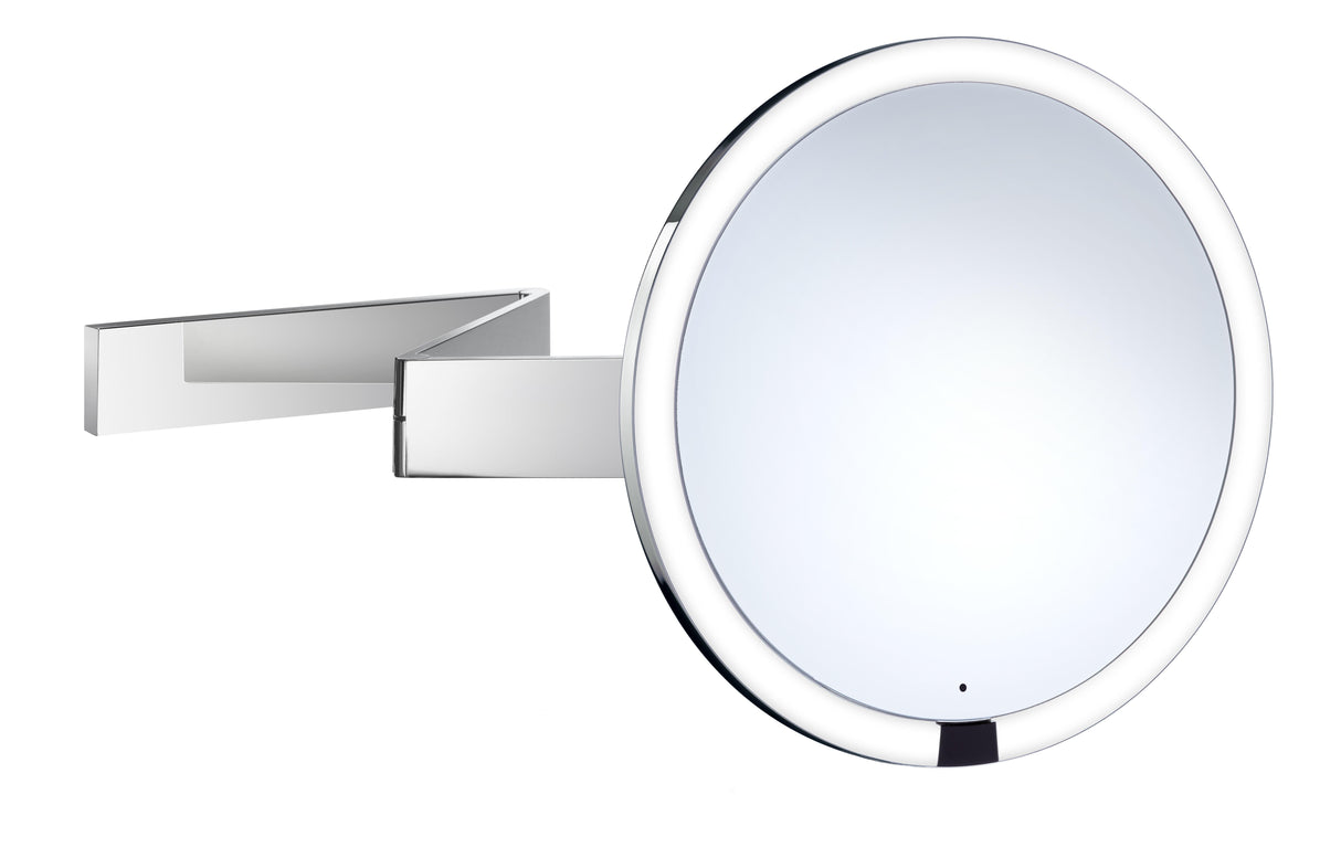 Smedbo Outline Make-up Mirror LED wallmount X7 in Polished Chrome